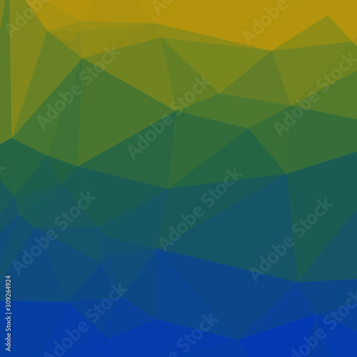 Classic Blue Abstract trianglify Generative Art background illustration