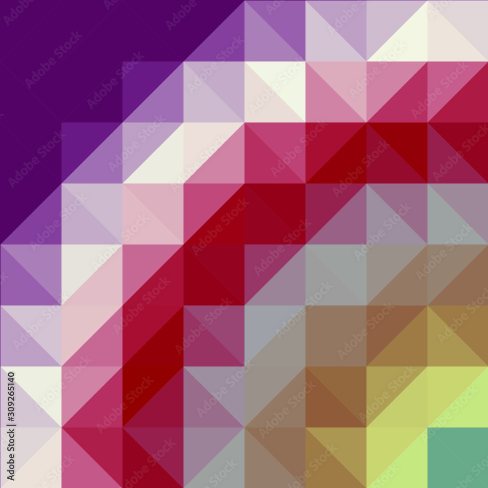 Fototapeta premium Classic Blue Abstract trianglify Generative Art background illustration