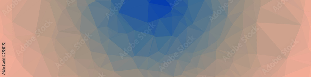 Fototapeta premium Classic Blue Abstract trianglify Generative Art background illustration