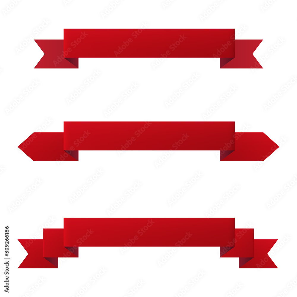 Ribbon banner set of design element icons isolated on white background. Vector illustration Ribbon banner set of design element icons isolated on white background. Vector illustration
