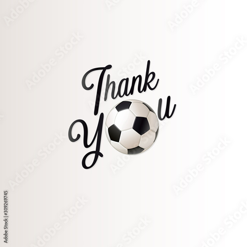 Football thank you card