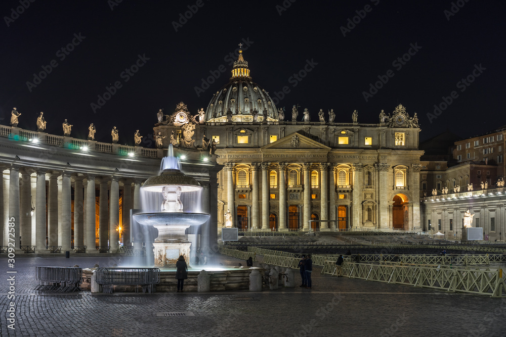 Naklejka premium Saint Peter square in Rome
