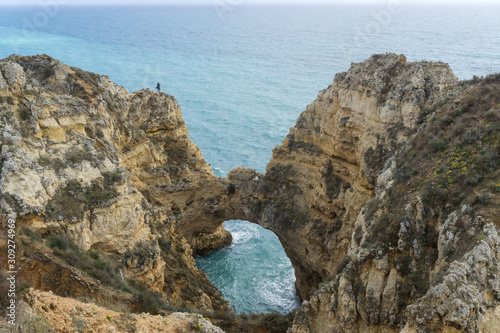 Rock arch in the sea