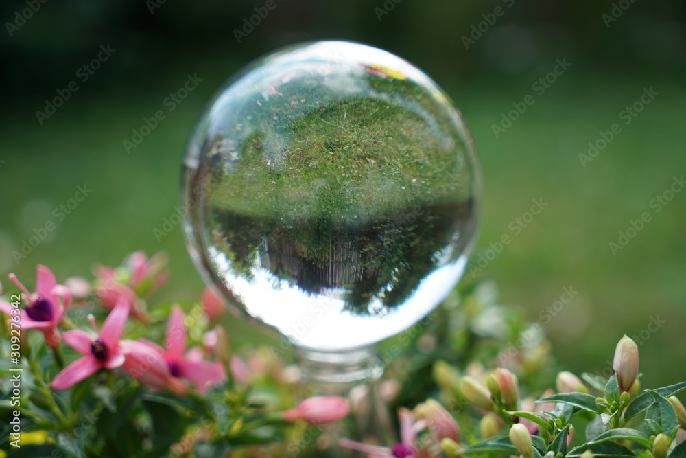 Colorful glass balls photographed in studio on pad with macro Colorful glass balls photographed in studio on pad with macro