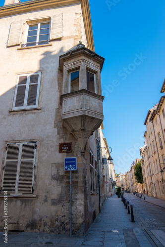 Antique building view in Old Town Nancy, France © kateafter
