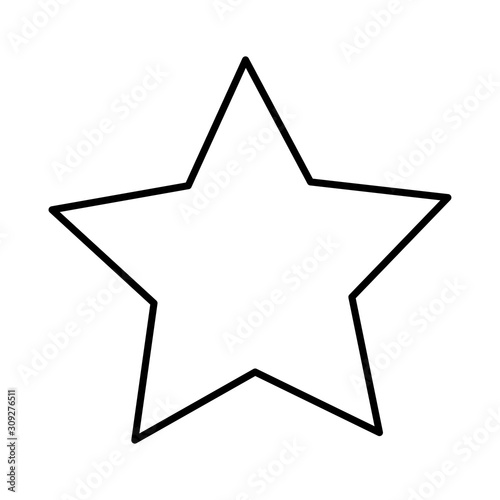 star shape on white background