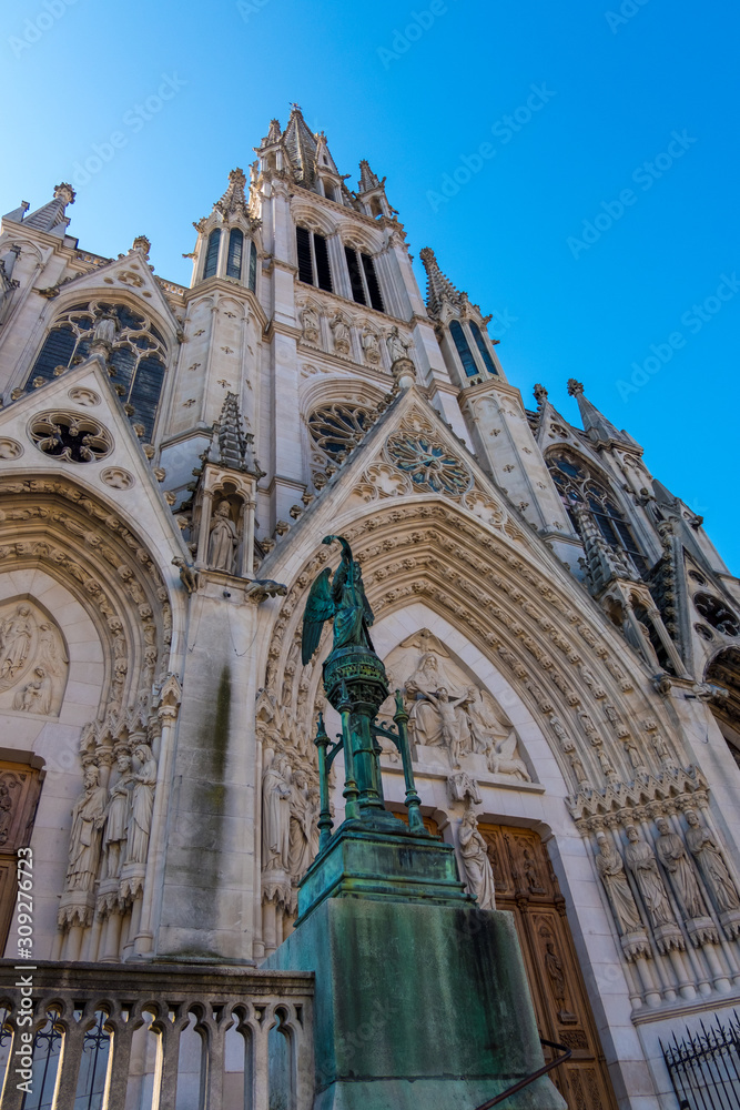 Basilica of Saint-Epvre in the historic center of the city of Nancy, France