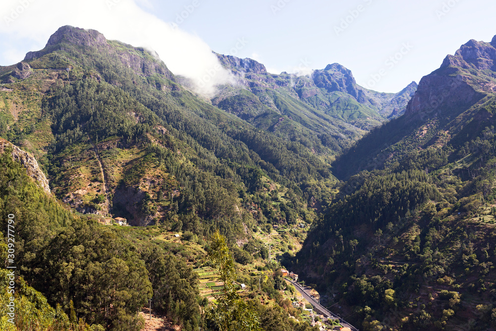 mountains and villages of interior in Madeira island mountains and villages of interior in Madeira island