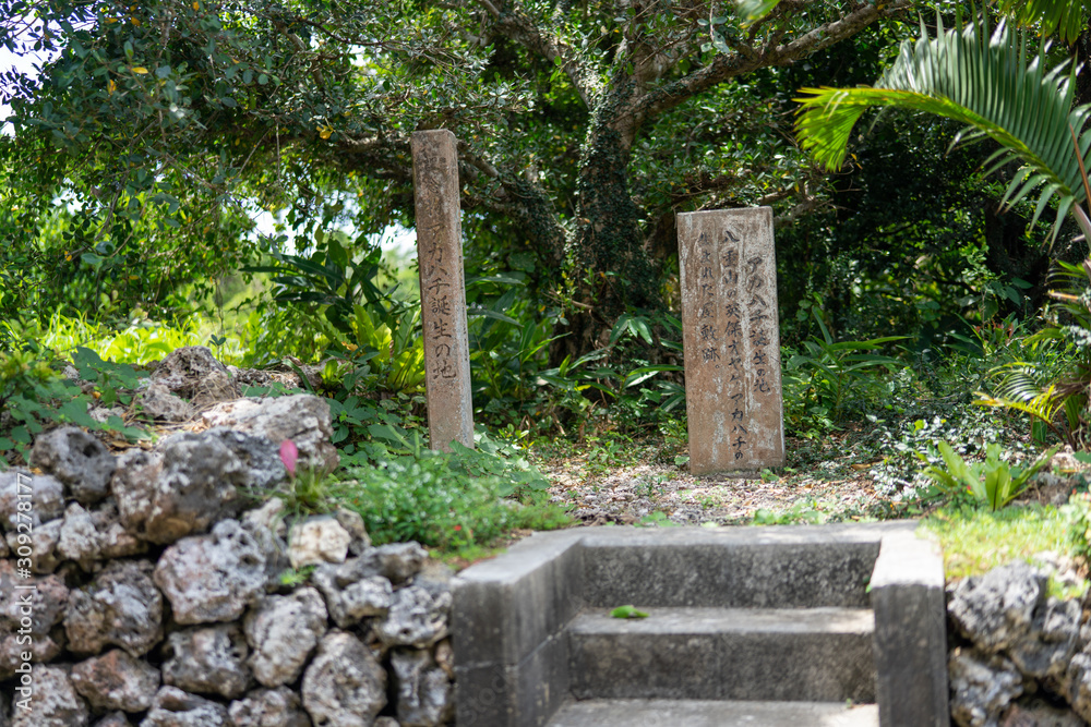 波照間島の町並み