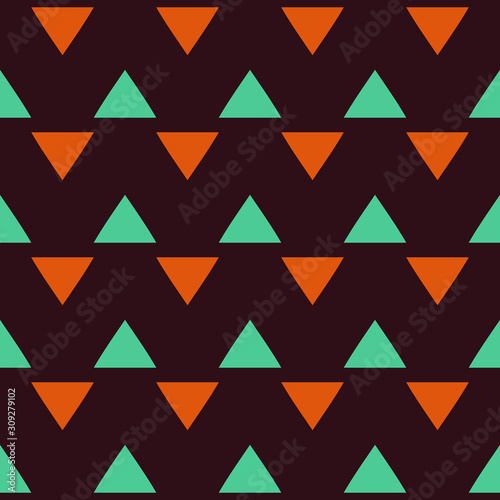 Seamless geometric pattern with triangles.