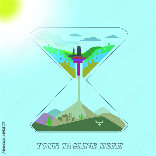 vector illustration of a scale photo