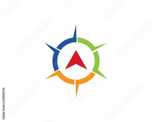 Compass Logo Template