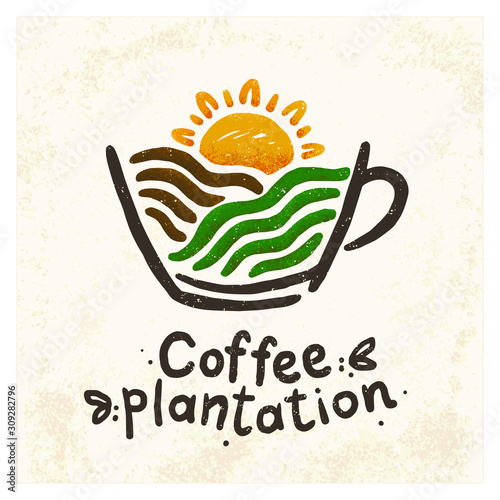Cup of coffee logo.