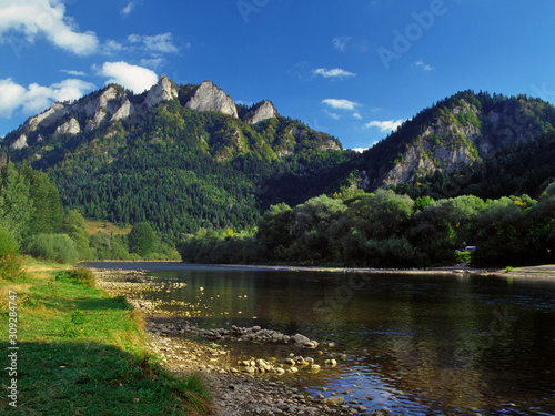 Trzy Korony Mountain, Pieniny Mountains, Dunajec river, Poland -