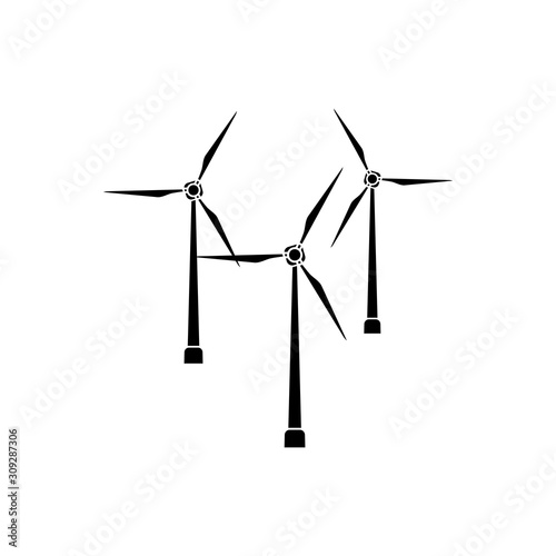 turbine icon  trendy flat design