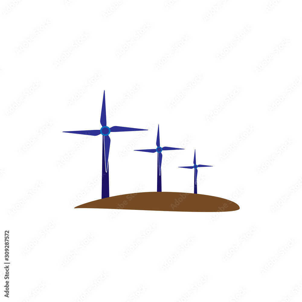 turbine icon trendy flat design turbine icon trendy flat design