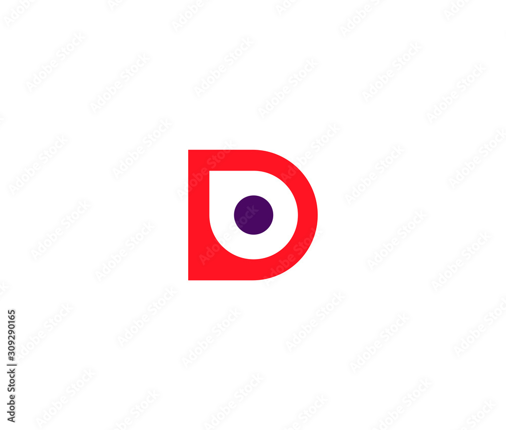 Letter D with point place Vector logo design. Creative minimalism Logo Icon Minimal emblem design template Letter D with point place Vector logo design. Creative minimalism Logo Icon Minimal emblem design template