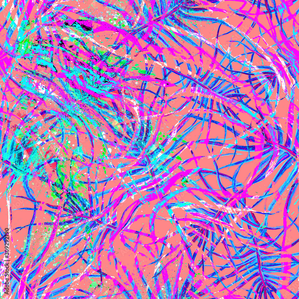 Tropical Blue Seamless Pattern Tropical Blue Seamless Pattern