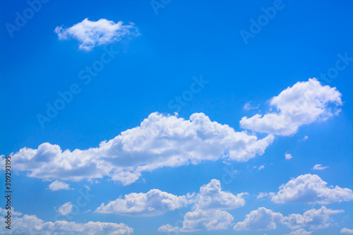 Blue sky with white clouds