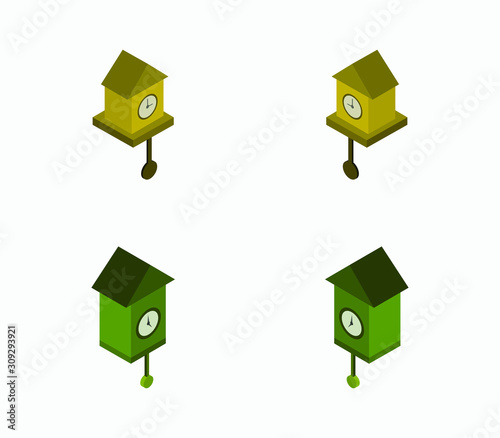 isometric pendulum clock