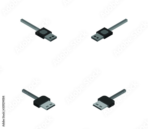 isometric usb cable