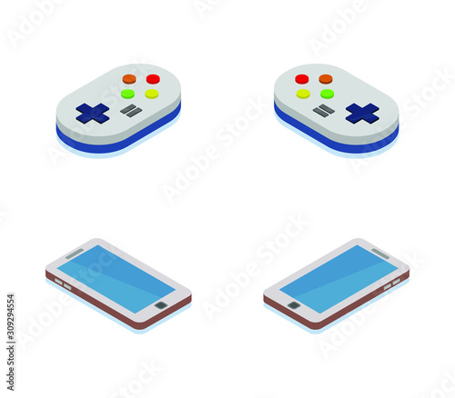 game pad and isometric smartphone