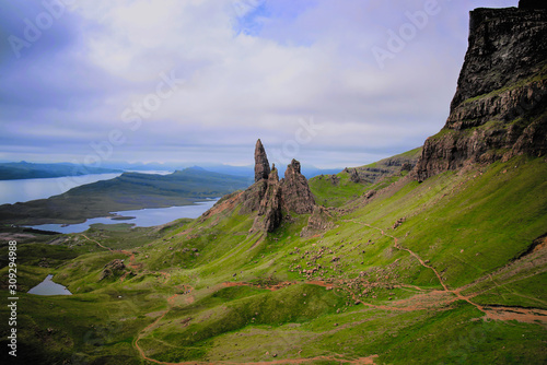 A view of Old Man of Storr