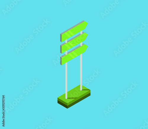 isometric signboard