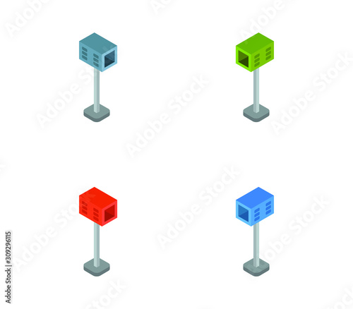 isometric mail box