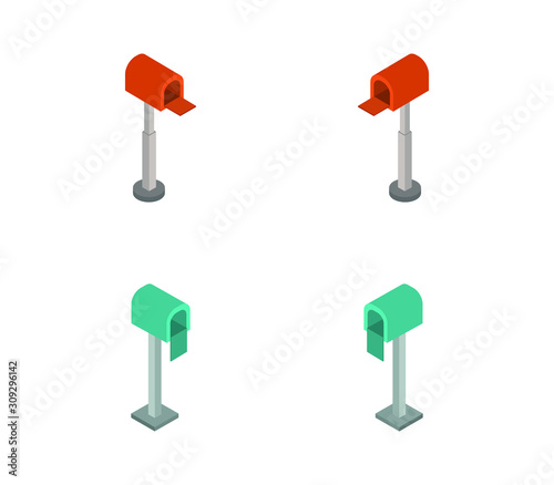 isometric mail box