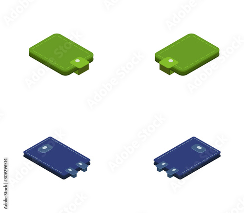 isometric wallet