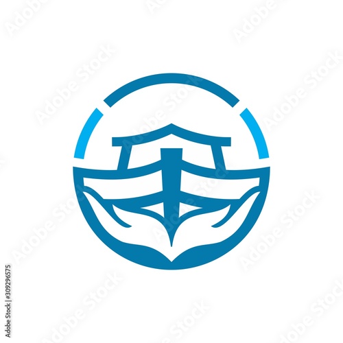 ROUND ARK HAND LOGO