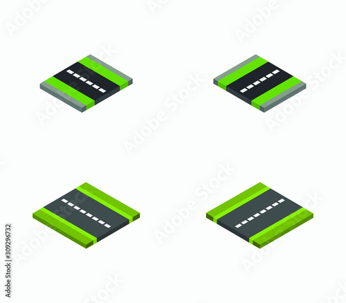 isometric road