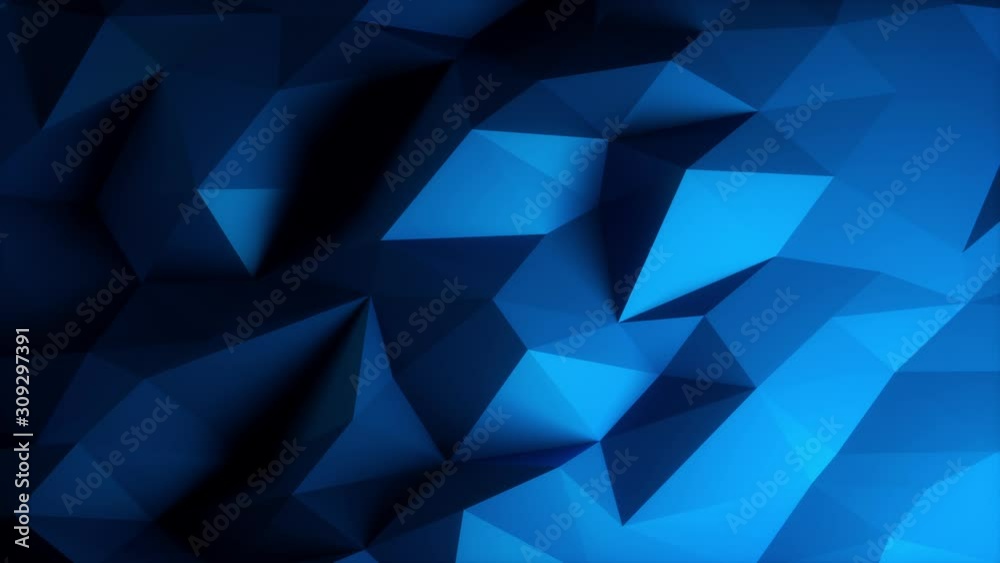 Polygons Waves Perfect seamless loop of slowmotion polygon waves