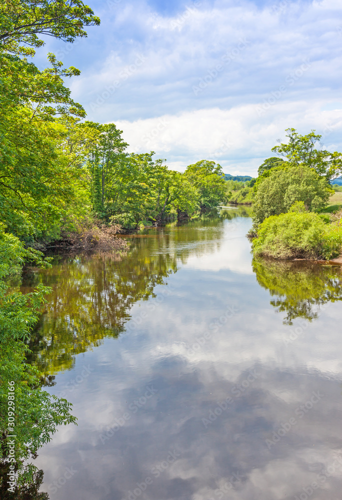 River Swale Flowing Through Yorkshire