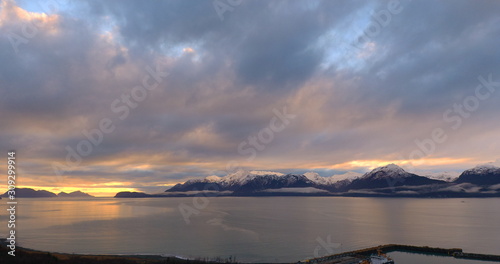 Beautiful winter skies over Alaska 