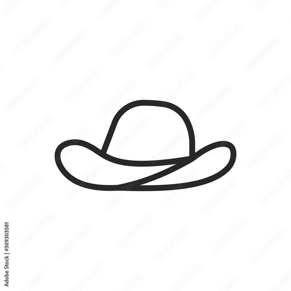Cowboy hat icon vector logo symbol illustration EPS 10 Cowboy hat icon vector logo symbol illustration EPS 10