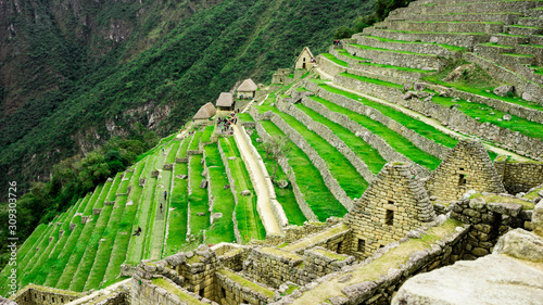 The terraces or agricultural platforms of the Inca Empire, Machu Picchu Cusco