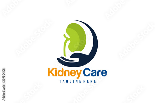 kidney care logo icon vector isolated