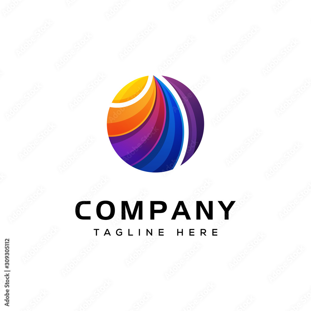 abstract colorful circle logo ready to use abstract colorful circle logo ready to use