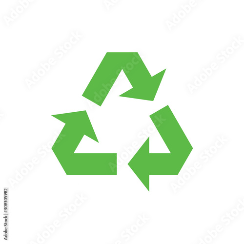 recycle icon, Recycle Recycling symbol. Vector illustration. Isolated on white background.