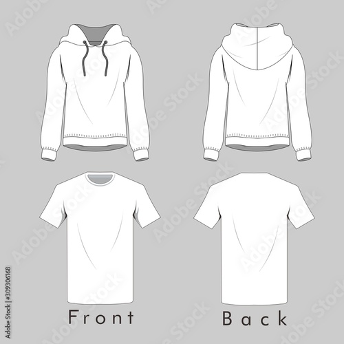 vector illustration of tshirts