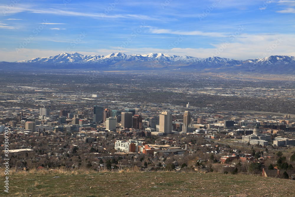 Obraz premium Salt Lake City Aerial View