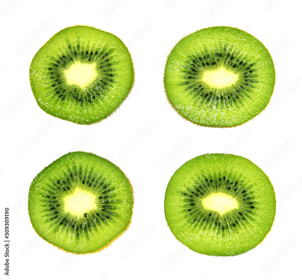 Kiwi isolated on the white background,Objects that have clipped paths have free space on the plate to place your product. Kiwi isolated on the white background,Objects that have clipped paths have free space on the plate to place your product.