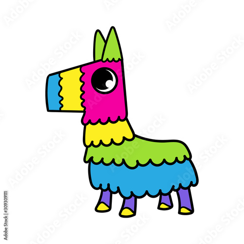 Cartoon Cute Pinata Character Illustration