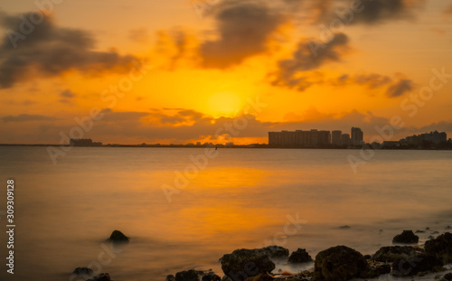 sunset sky sea ocean sunrise florida usa beach nature coast island