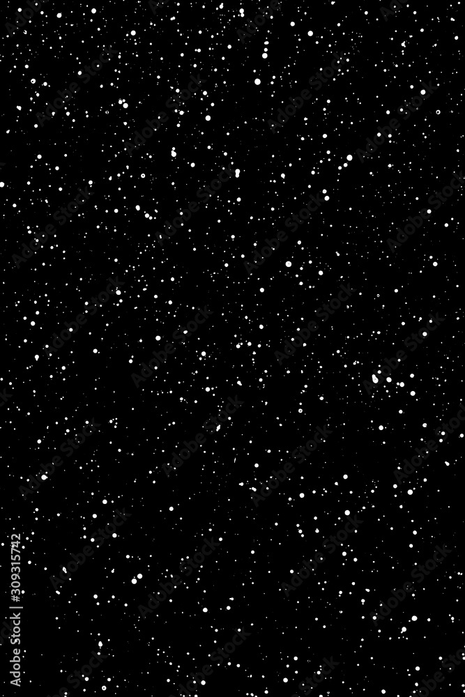 Chaotic white star bokeh on a isolated black background. falling blurry bokeh snow overlay, starry sky. white spots on black background, white drops and spots. abstraction. Chaotic white star bokeh on a isolated black background. falling blurry bokeh snow overlay, starry sky. white spots on black background, white drops and spots. abstraction.
