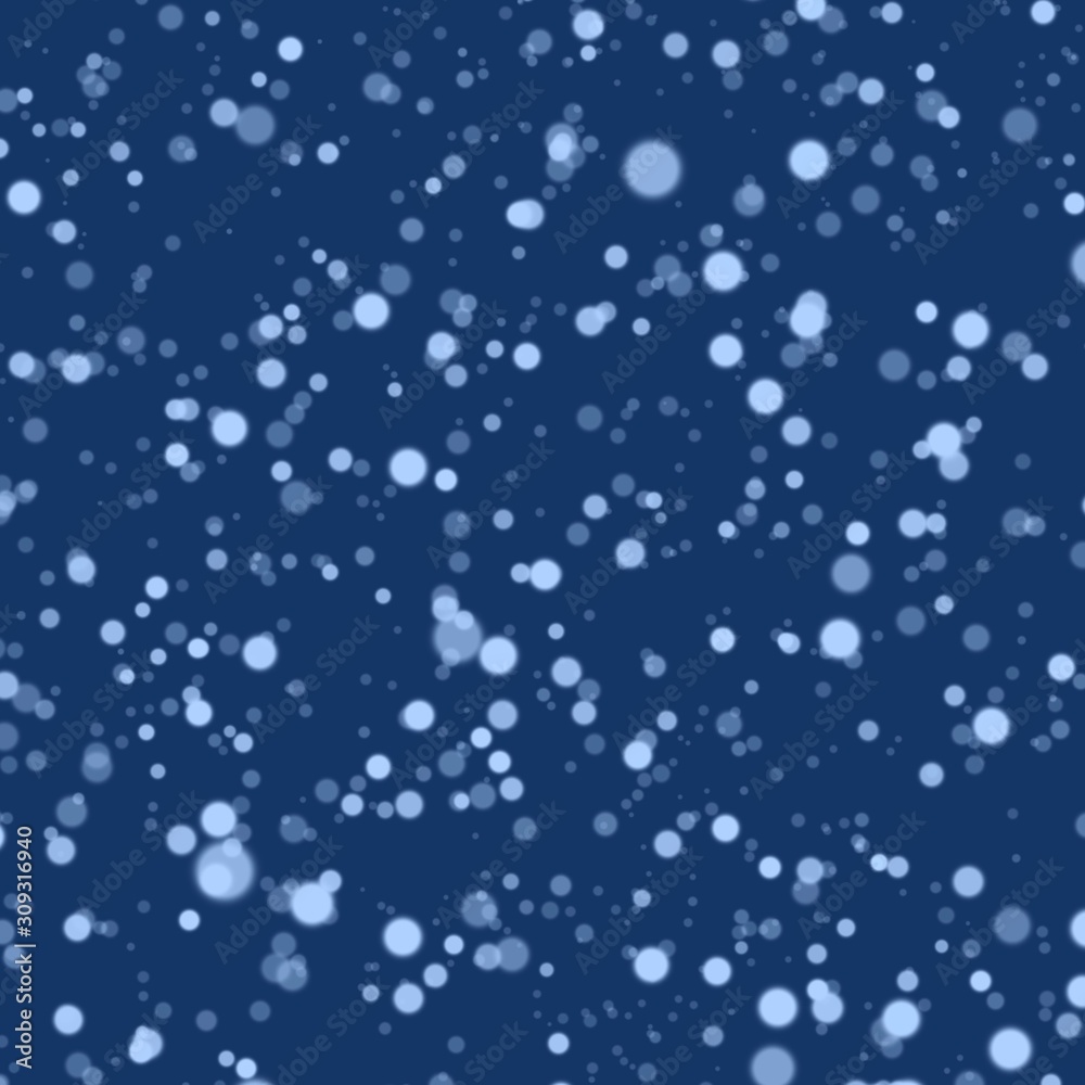 white snow on a blue background. Classic blue color of the year 2020. Classic blue background white snow on a blue background. Classic blue color of the year 2020. Classic blue background