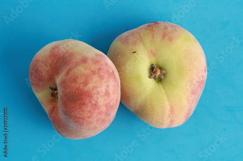 Paraguayan peach on colorful background photo