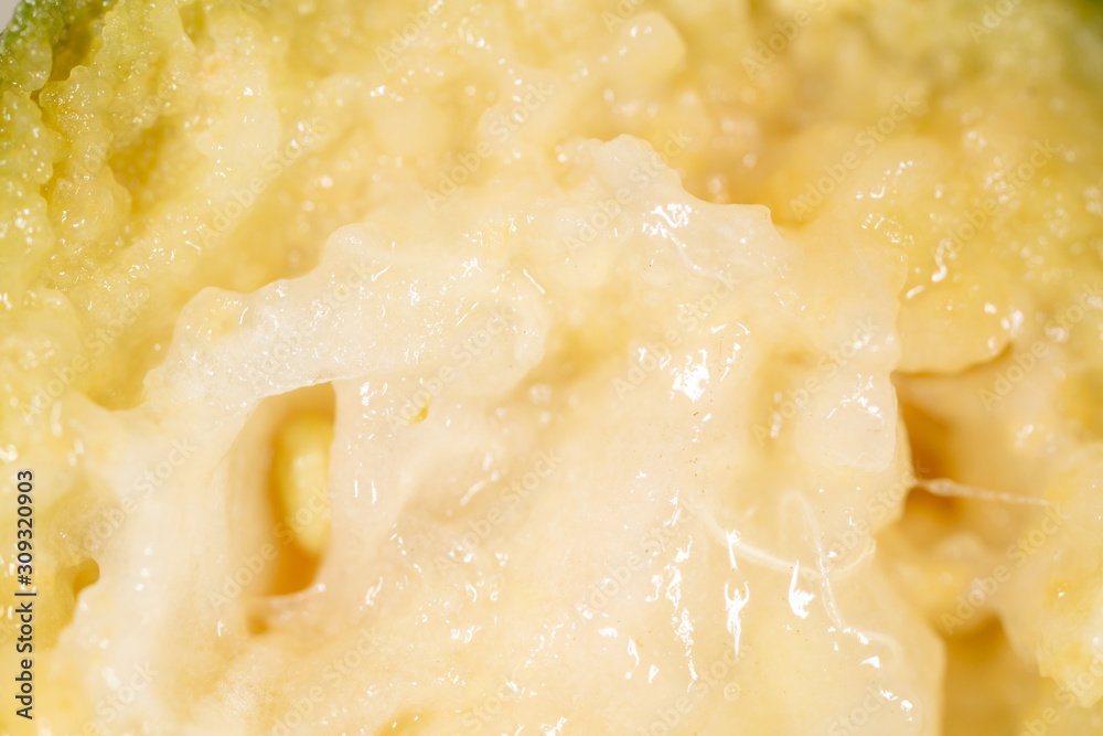 Cut feijoa as an abstract background Cut feijoa as an abstract background